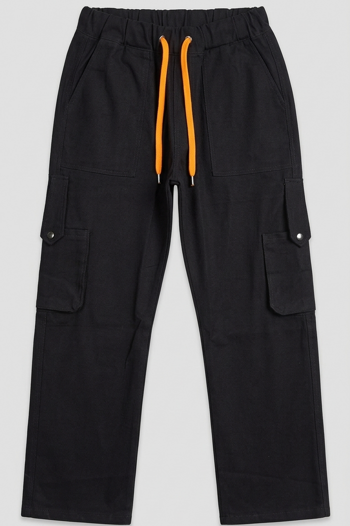 Baggy Jeans Cargo Trouser - Black