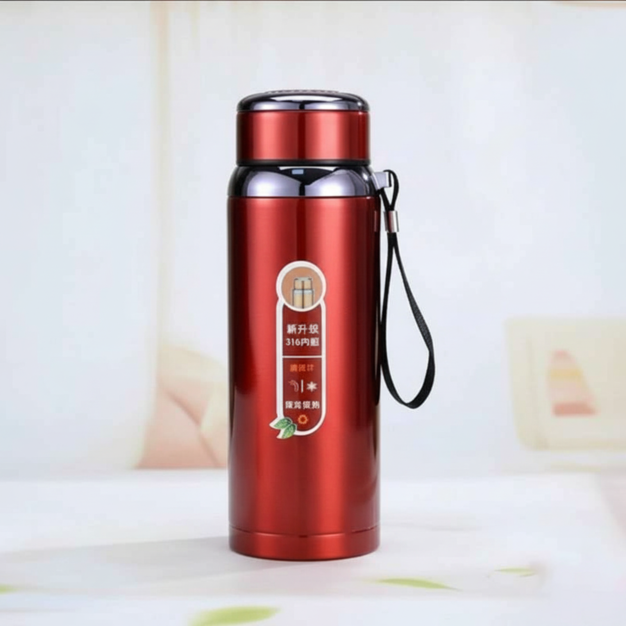 1000ML Stainless Steel Thermos Flask Water Bottle