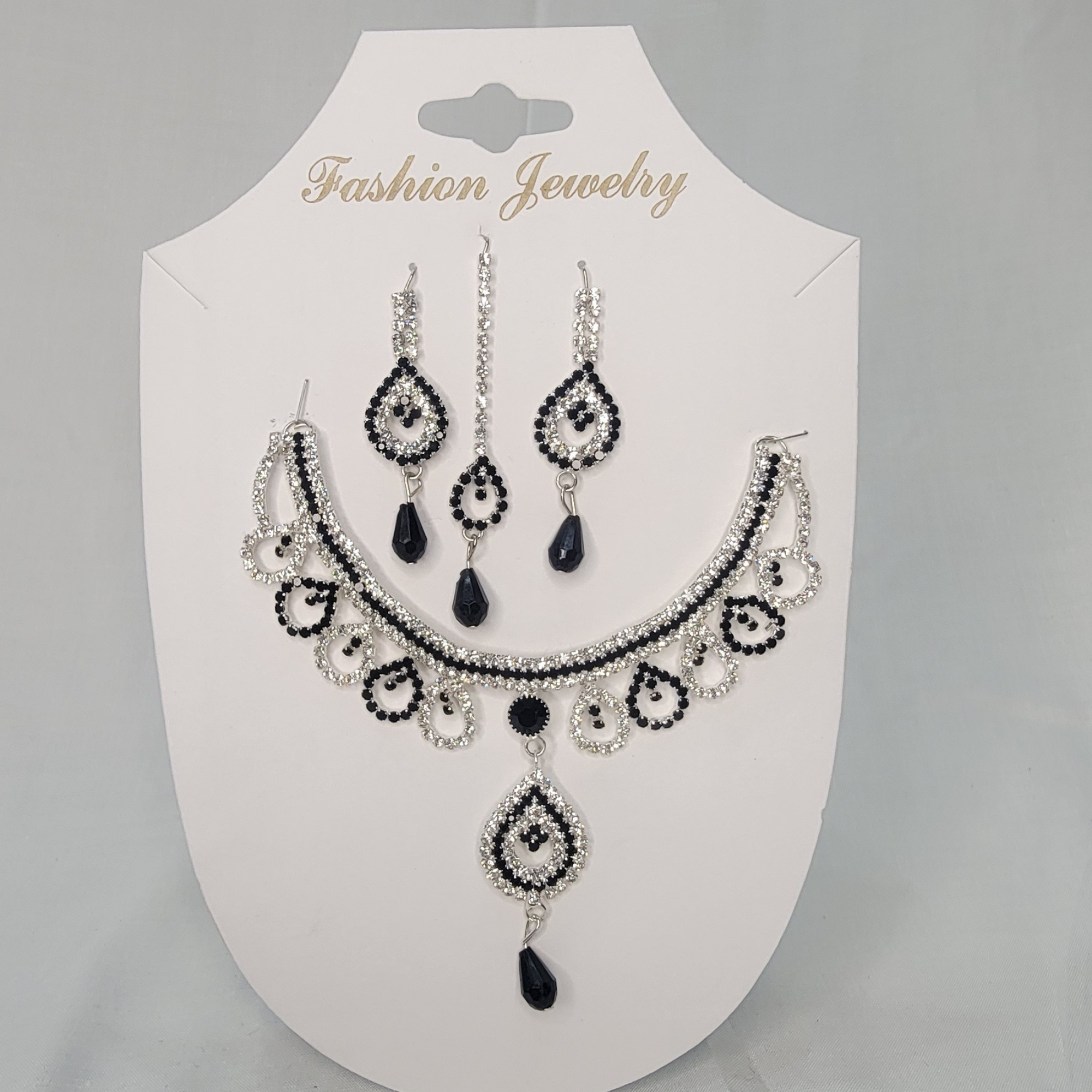 Trendy Silver Color Necklace & Earring Full Set for Wedding & Festive Occasions