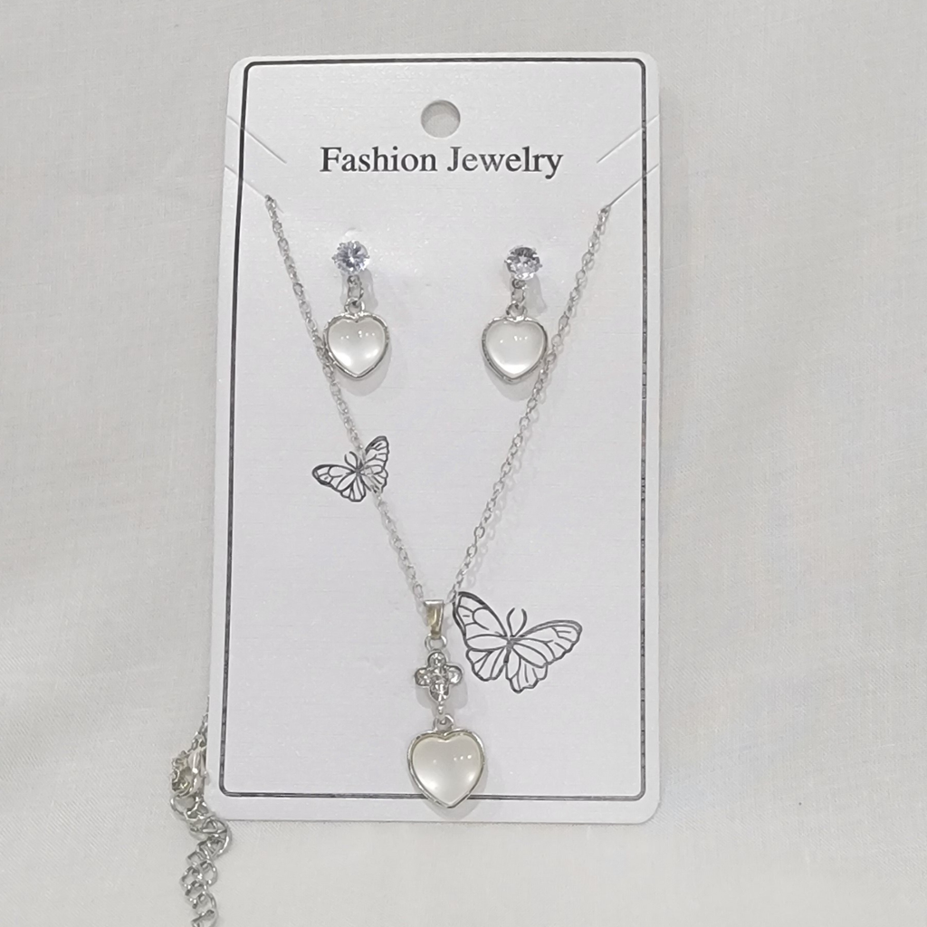 chain necklace with earing