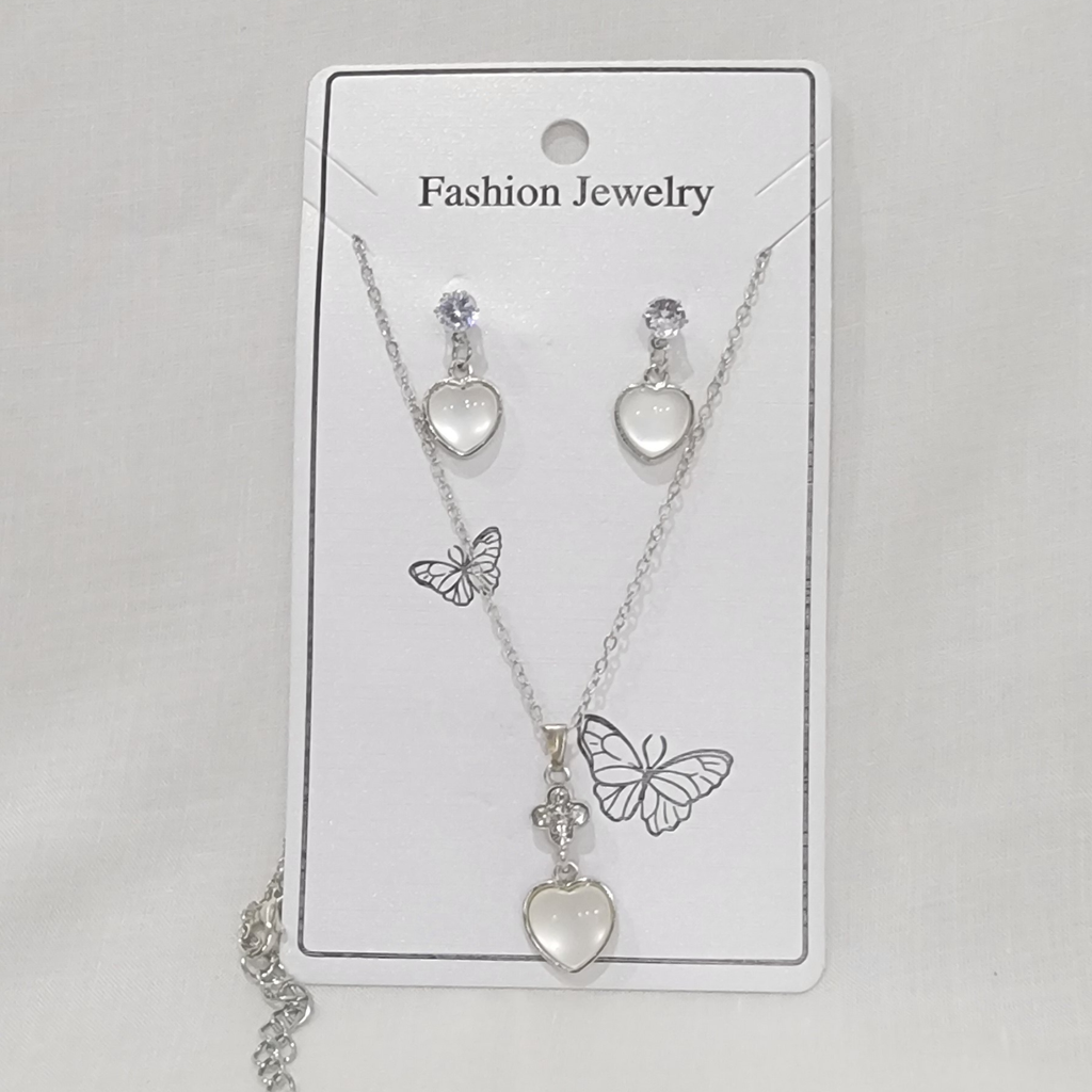 chain necklace with earing