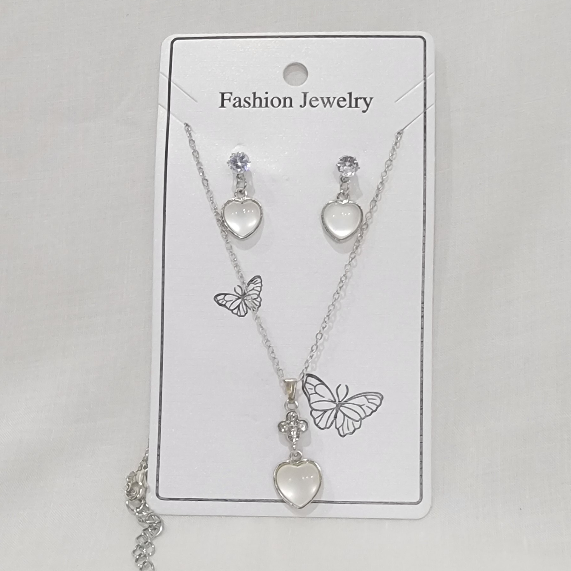 chain necklace with earing