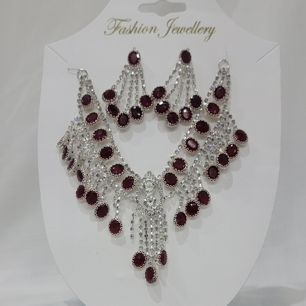 Stylish necklace with earring