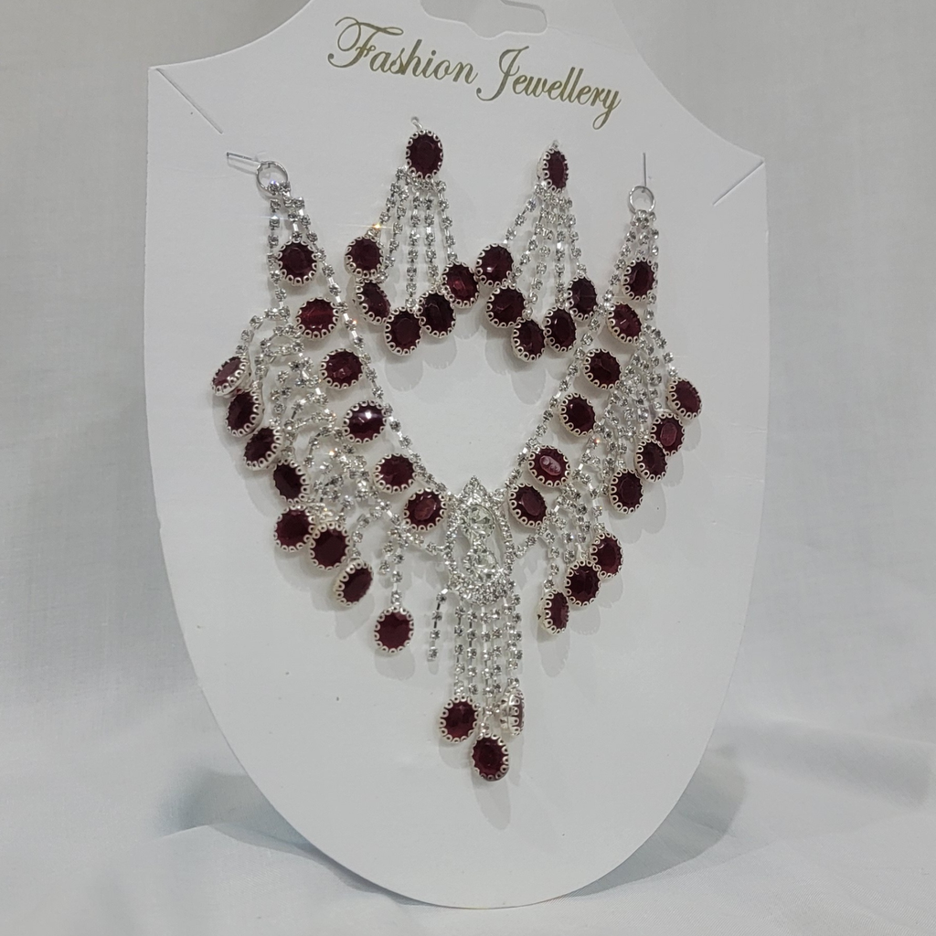 Stylish necklace with earring