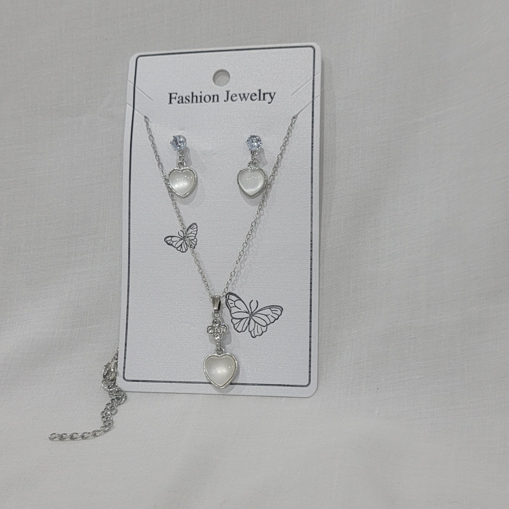 chain necklace with earing