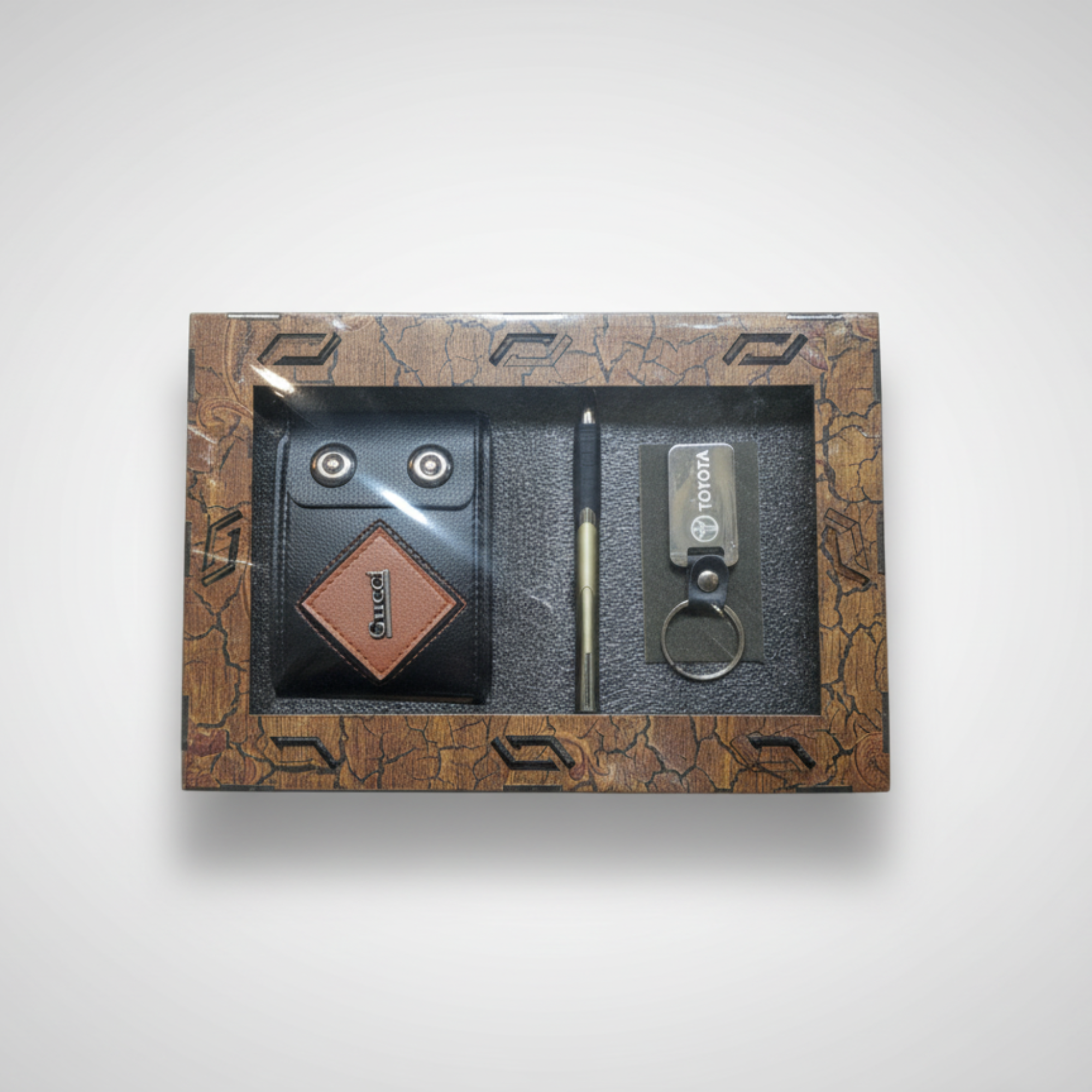 Perfect Trio: Wallet, Pen & Keychain