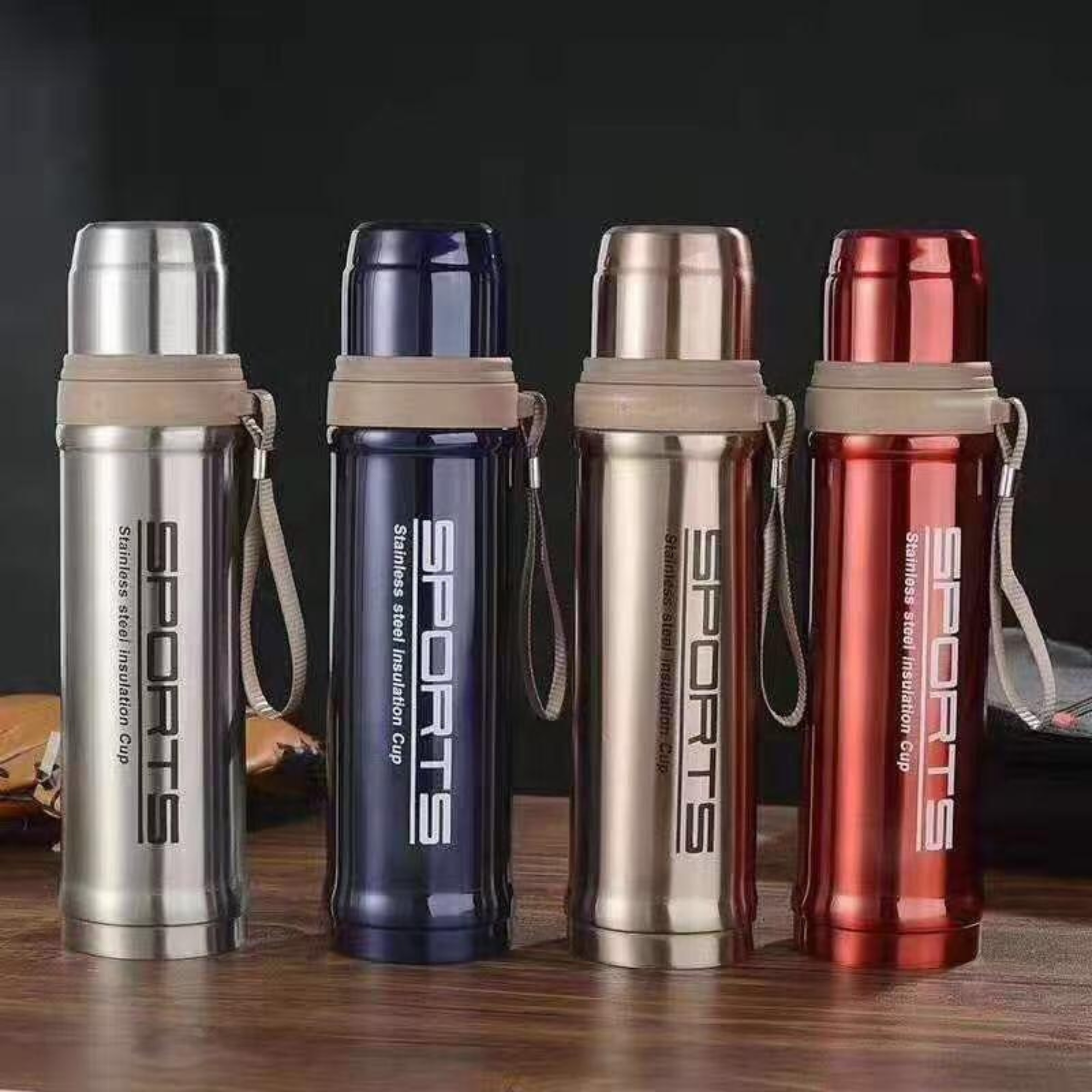 Sport Vacuum Flask Water Bottle 750ML Stainless Steel Hot & Cold Thermos