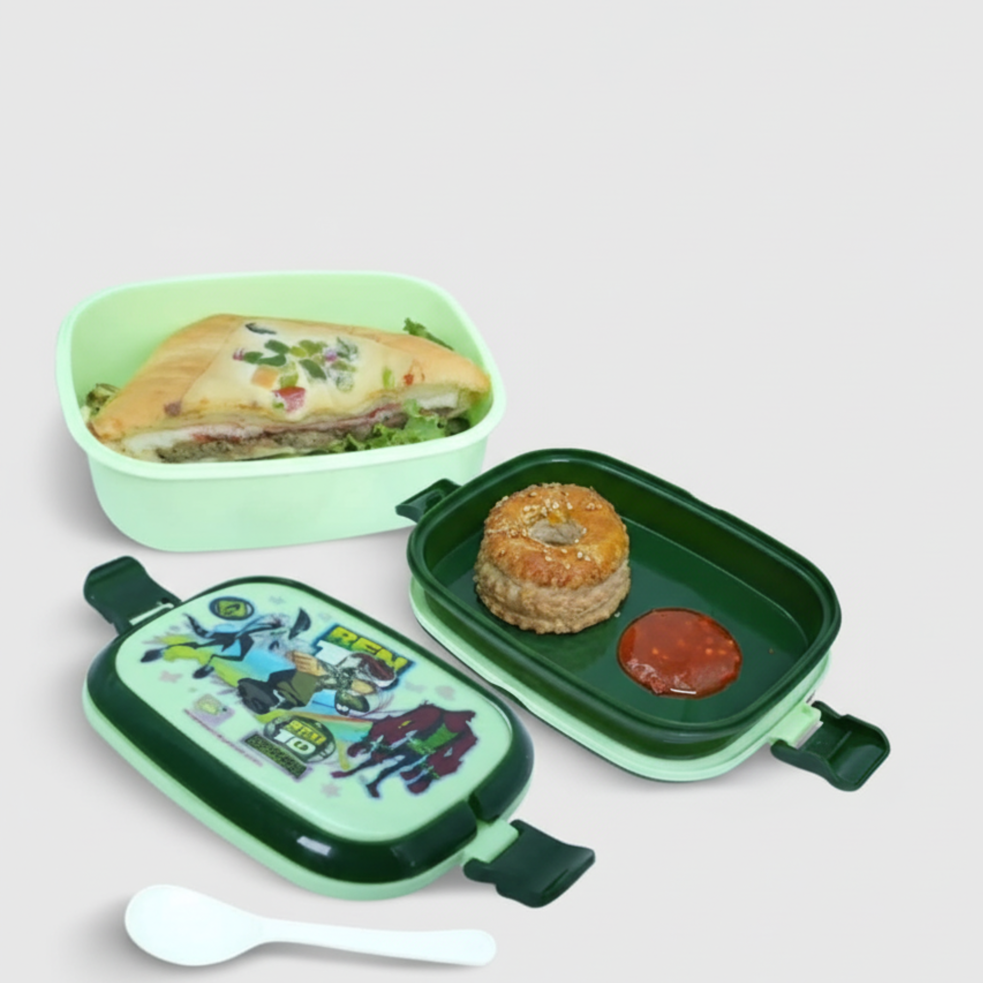 Lunch Box with Sauce Spot