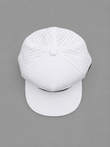 Center Seam Snapback Cap - White