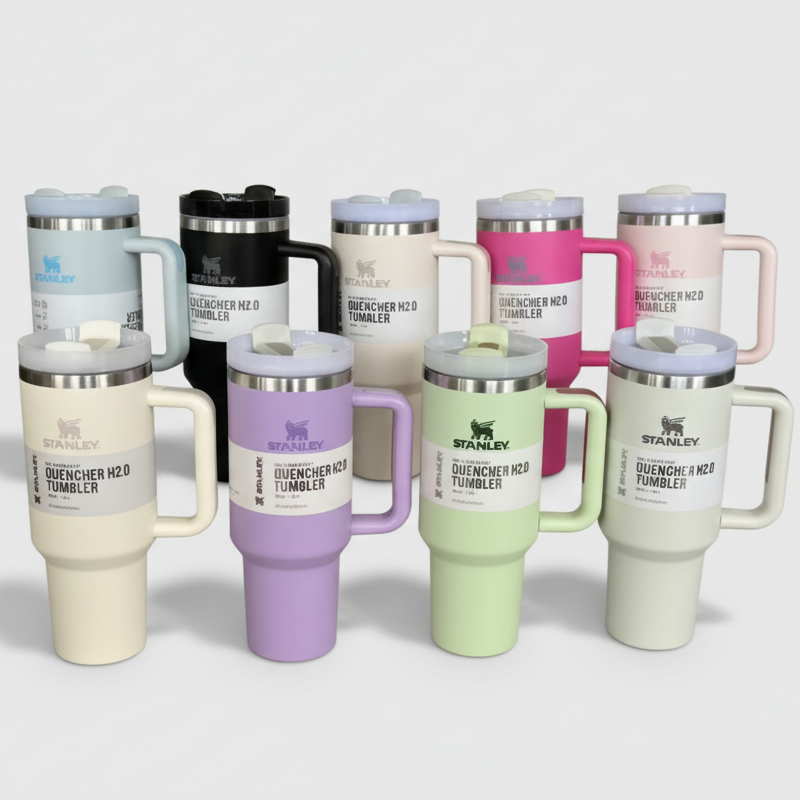 Stanley Cup Tumbler - 1200ML Stainless Steel Vacuum Insulated Mug With Straw