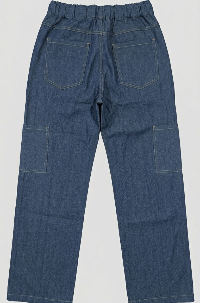 Baggy Jeans Cargo Trouser - Light Blue