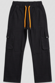 Baggy Jeans Cargo Trouser - Black