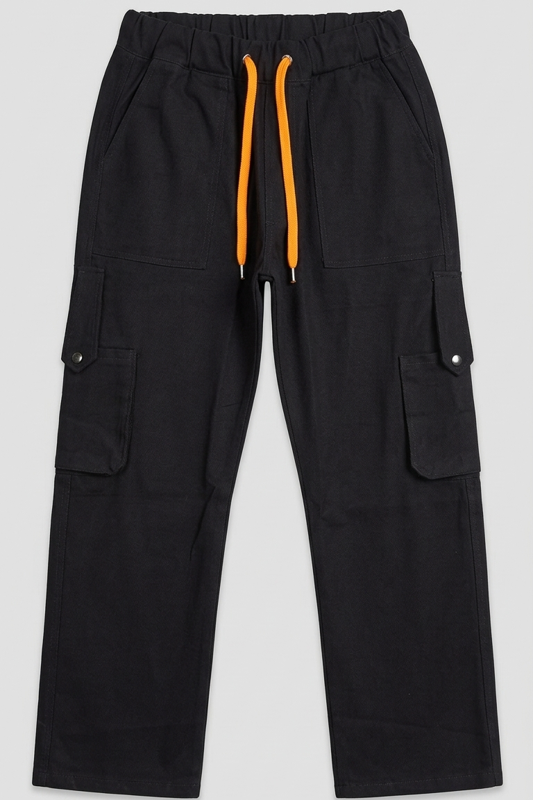 Baggy Jeans Cargo Trouser - Black