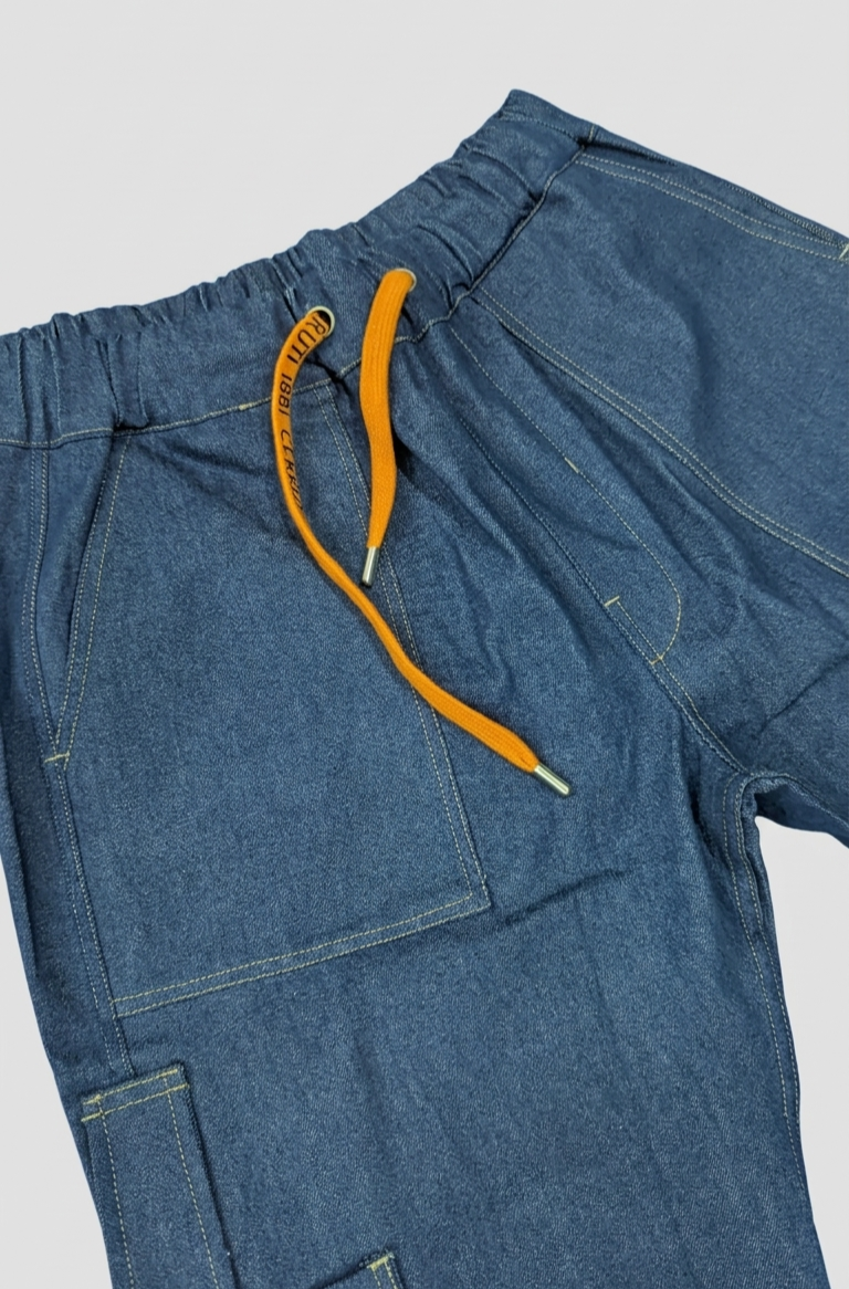 Baggy Jeans Cargo Trouser - Light Blue