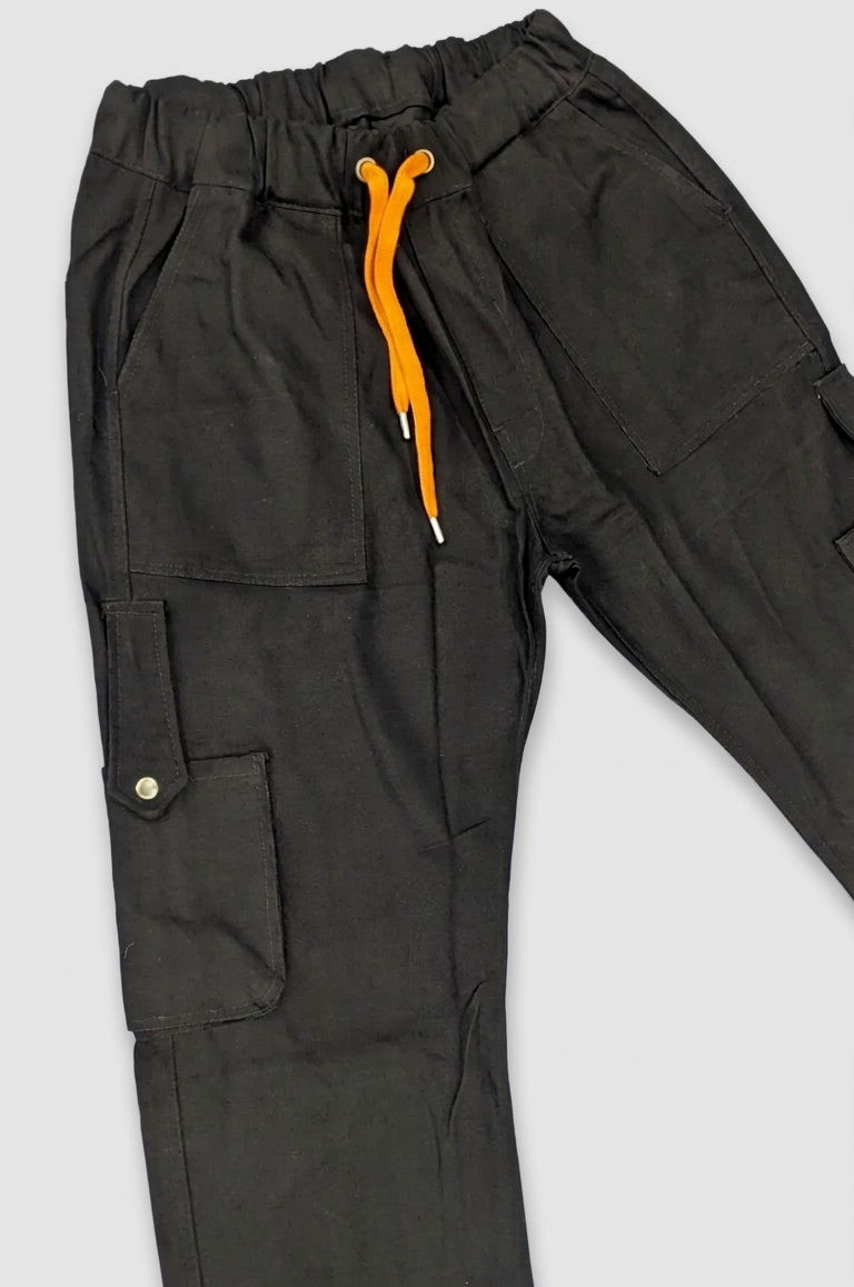 Baggy Jeans Cargo Trouser - Black