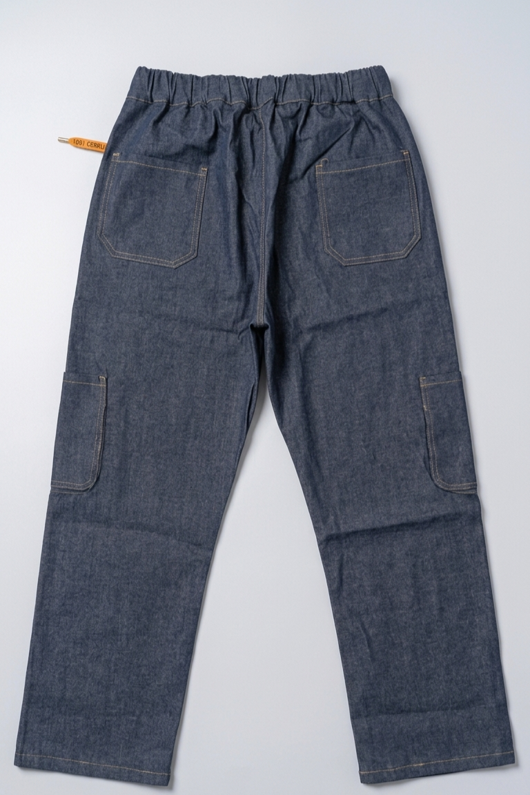 Baggy Jeans Cargo Trouser - Dark Blue