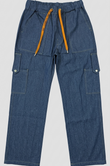Baggy Jeans Cargo Trouser - Light Blue