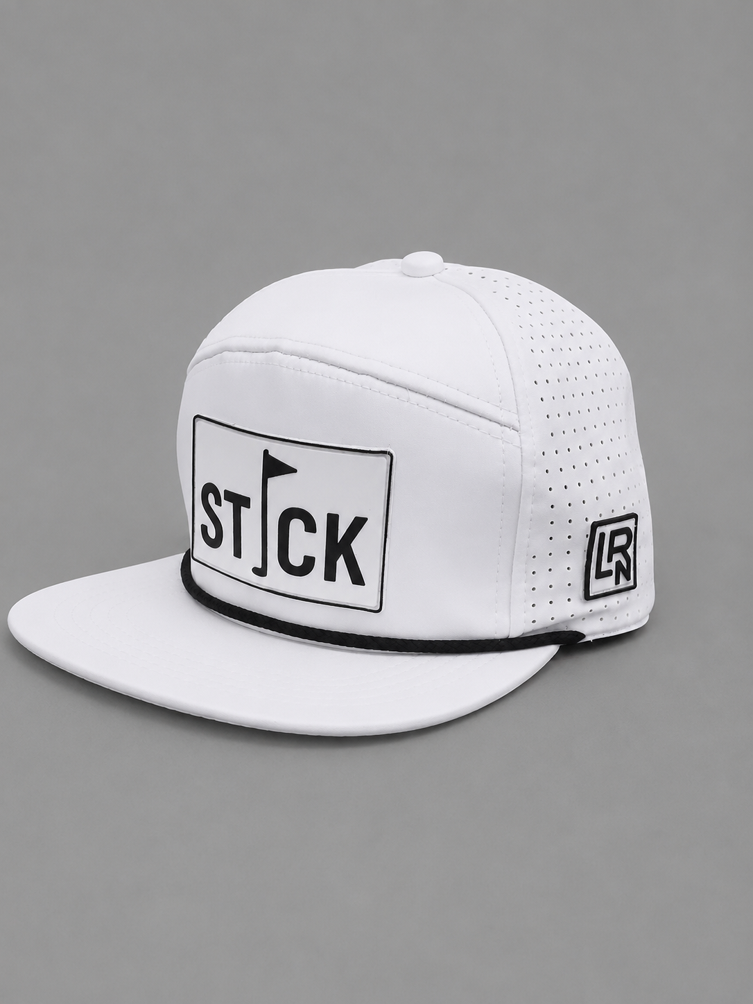 Rope Snapback Premium Cap - White